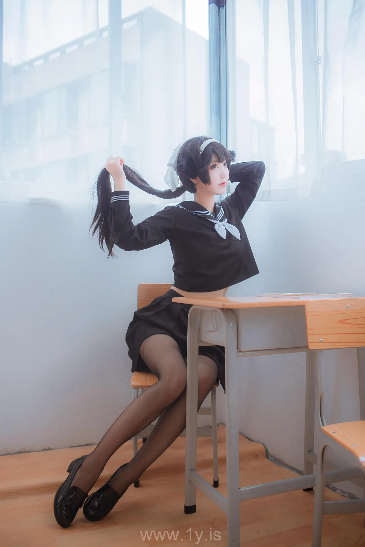 Coser@黑川 NO.005 Delightful Asian Teen 獒犬制服